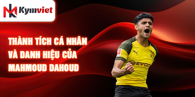 Thành tích cá nhân và danh hiệu của Mahmoud Dahoud